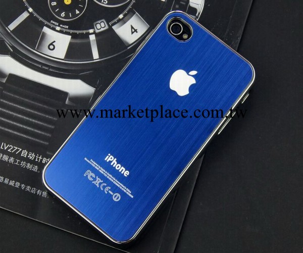 金屬拉絲 蘋果手機殼 iphone4/4s 手機保護殼 可OEM定做工廠,批發,進口,代購