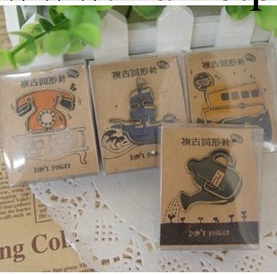 韓國文具批發 尚騰復古回形針 每盒9枚 SQ02FG-1641工廠,批發,進口,代購