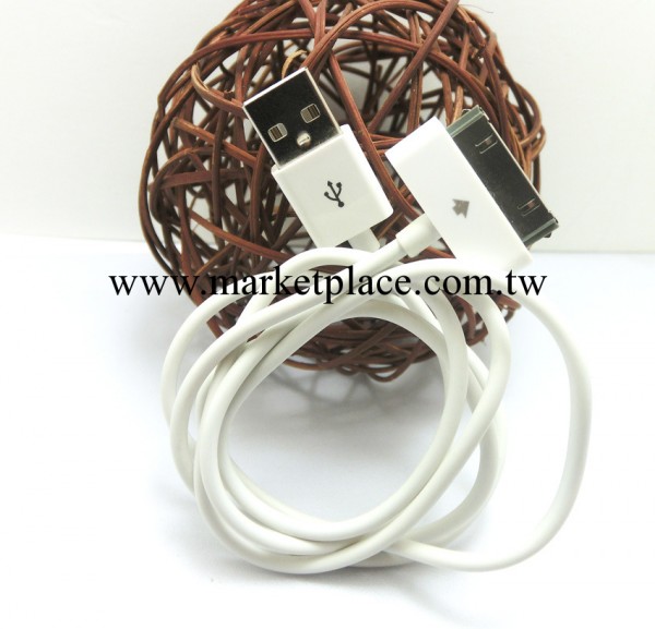 廠傢批發一手貨源現貨蘋果4/4s ipad等適用光面6芯數據線工廠,批發,進口,代購