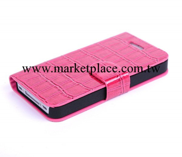 蘋果5S手機殼皮套 iphone5鱷魚紋左右翻保護套 廠傢低價批發工廠,批發,進口,代購