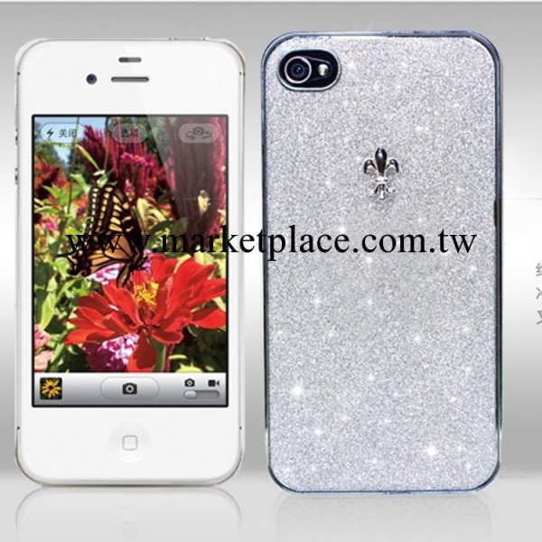 廠傢直銷  閃粉iphone4s手機殼蘋果4S新款情侶保護套工廠,批發,進口,代購