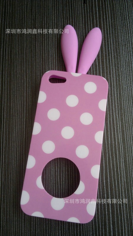 新款上市 可愛寶貝兔子 蘋果iphone5保護殼 保護套 iphone5手機殼工廠,批發,進口,代購