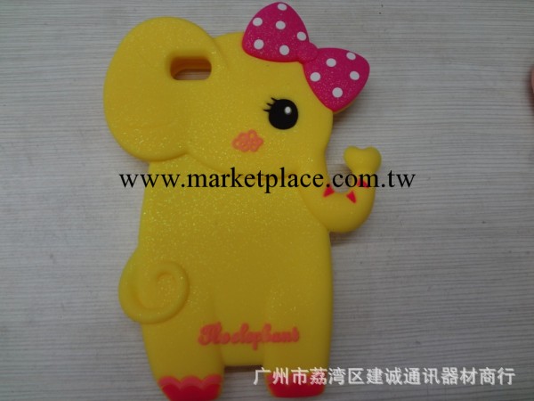 新款iphone矽膠保護套蝴蝶結大象蘋果手機殼工廠,批發,進口,代購