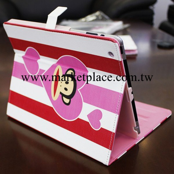 蘋果new ipad4 皮套卡通ipad3保護套大嘴猴可愛休眠保護殼配件工廠,批發,進口,代購