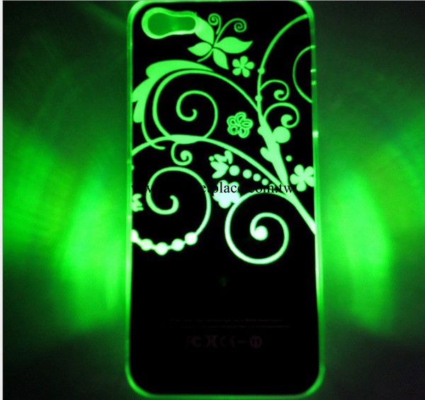 iPhone4/5蘋果手機後殼 來電閃手機殼 led發光外殼 夜光呼叫閃工廠,批發,進口,代購