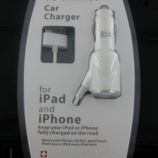 蘋果車載充電器 iphone4G/S 3G/S touch車充 帶線蘋果車充工廠,批發,進口,代購