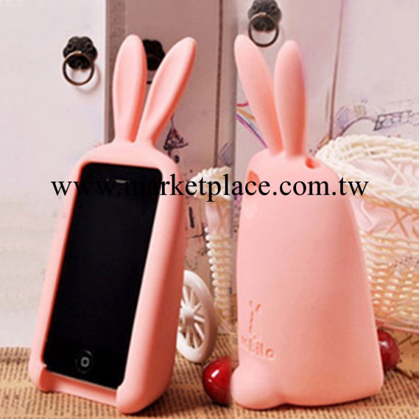韓國rabito 防摔 胖胖兔子 iphone5手機殼 蘋果5矽膠套外殼保護套工廠,批發,進口,代購