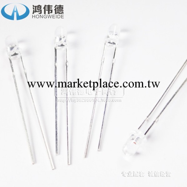 LED配套3MM 白發白光 發光二極管 白色LED工廠,批發,進口,代購