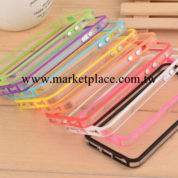 iphone5/5S Bumper信號圈 蘋果4代矽膠雙色邊框 保護套外殼工廠,批發,進口,代購