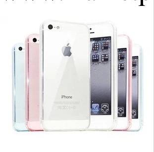 iPhone5手機殼 蘋果5外殼 iphone5S手機套 矽膠透明防塵清水套工廠,批發,進口,代購