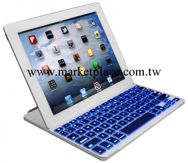 iPad藍牙鍵盤 iPad鋁合金鍵盤iPad帶背光帶磁條鋁合金藍牙鍵盤工廠,批發,進口,代購
