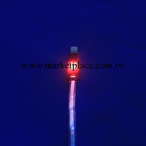 【廠傢直銷】蘋果5發光數據線 蘋果5/iphone5/5s/5cLED數據線工廠,批發,進口,代購