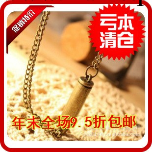 X099 歐美外貿飾品 復古子彈頭項鏈毛衣鏈 男女工廠,批發,進口,代購