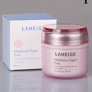 LANEIGE蘭芝繽紛漿果草莓酸奶滋養睡眠面膜 80ml 美白 保濕 補水工廠,批發,進口,代購