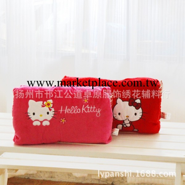 hello kitty圓筒雙插手毛絨長手捂 KT貓可愛凱蒂貓圓筒手捂抱枕工廠,批發,進口,代購