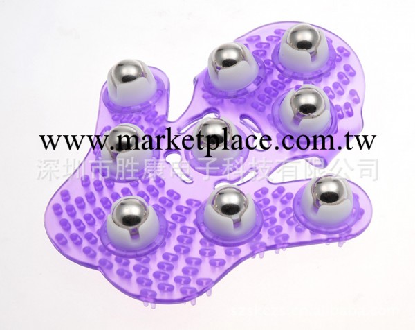 廠傢批發 PVC按摩手套  360度旋轉全身美體九珠按摩器工廠,批發,進口,代購