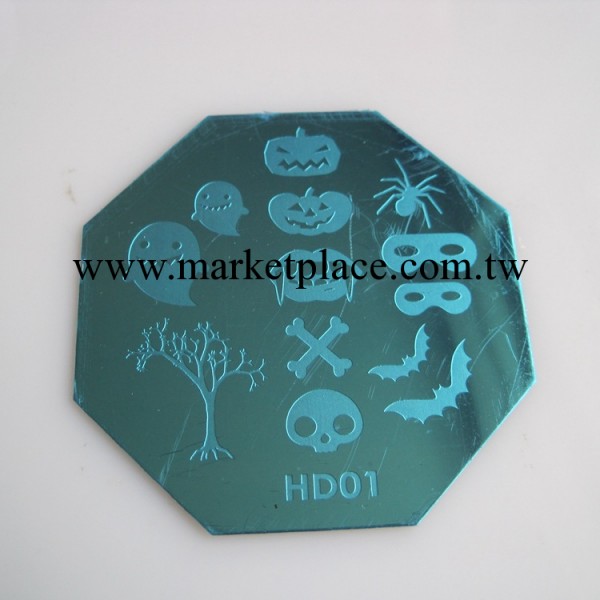 高質量 藍膜八角 美甲印花鋼板 印花模板 HD01-HD10工廠,批發,進口,代購