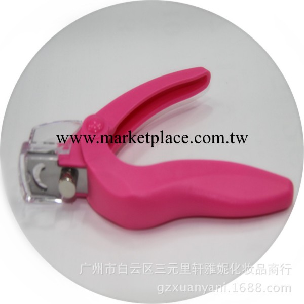 美甲工具  甲片剪 指刀剪 法式甲片剪 粉紅膠柄一字剪工廠,批發,進口,代購