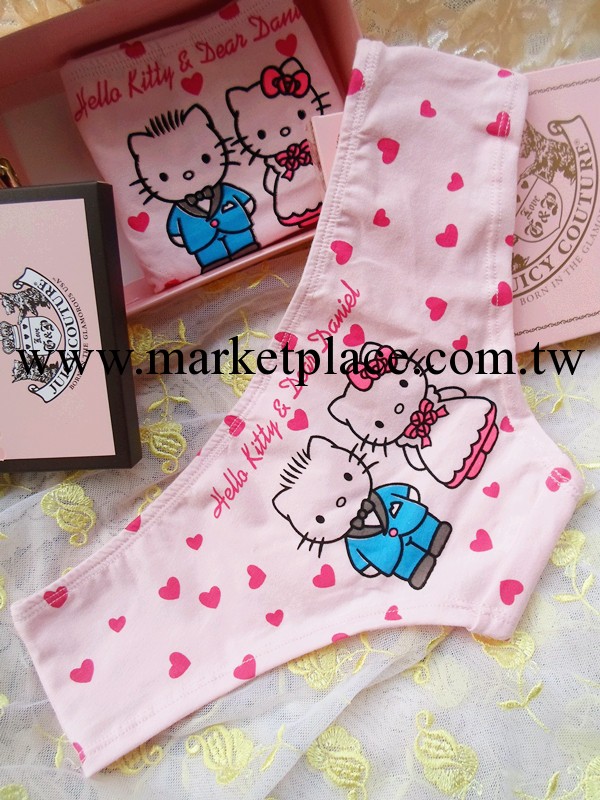 2014新款維多利亞的秘密pink心形hellokitty結婚禮純棉批發內褲女工廠,批發,進口,代購