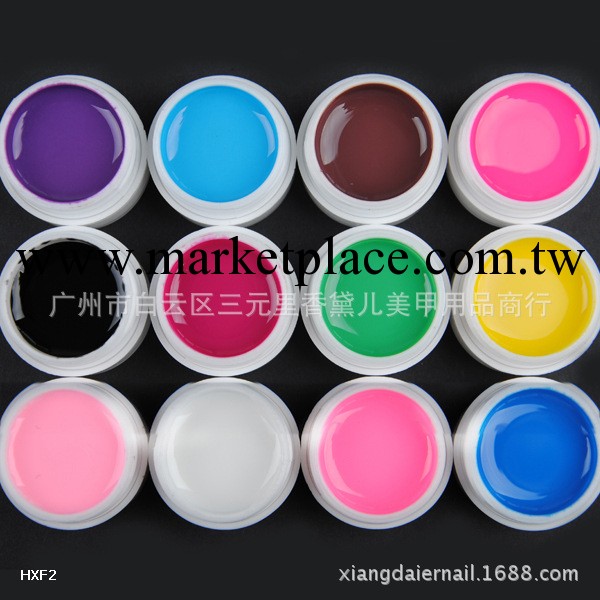 美甲用品 光療甲 12色實色膠  12色套裝 12色簡裝工廠,批發,進口,代購
