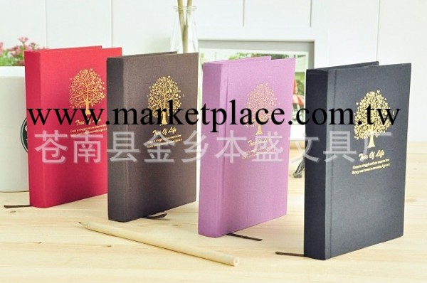 生命之樹記事筆記本 牛皮紙空白內頁本子 油邊筆記本工廠,批發,進口,代購
