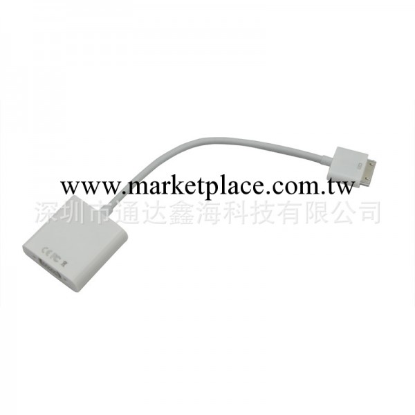 FOR廠傢直銷apple ipad to VGA cable  蘋果平板配件 蘋果視頻線工廠,批發,進口,代購