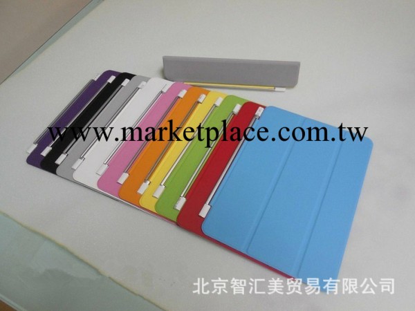 廠傢 ipad5 smart cover 蘋果ipad air 單面皮套 五金三折保護套工廠,批發,進口,代購