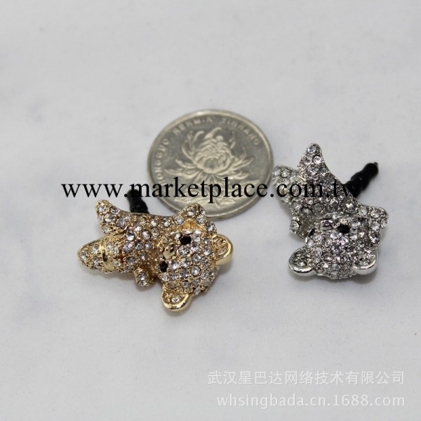 蘋果手機防塵塞 iphone5 iphone s4 三星 耳機塞 小熊卡通防塵塞工廠,批發,進口,代購