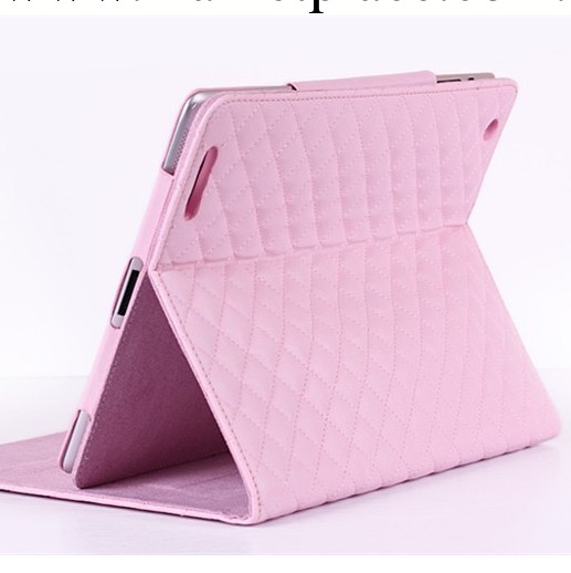 蘋果ipad air高檔格紋小羊皮休眠 ipad2/3/4格紋保護套ipad mini工廠,批發,進口,代購