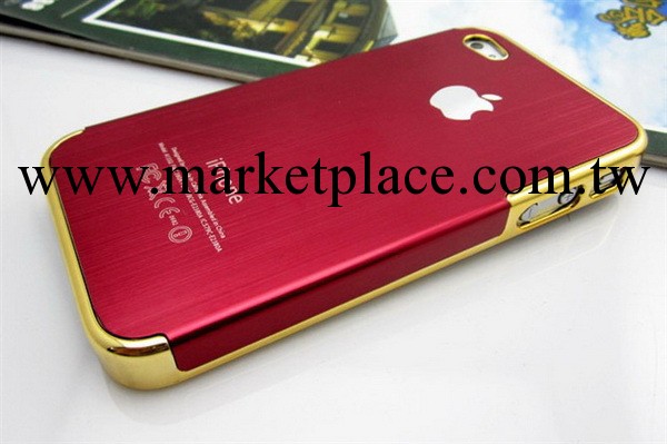 蘋果5G包邊拉絲手機殼 金屬手機殼iphone5S手機保護套 拉絲手機殼工廠,批發,進口,代購