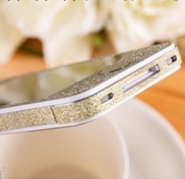 iphone5/4全身貼彩色閃粉手機貼膜高清手機保護膜高透貼膜工廠,批發,進口,代購