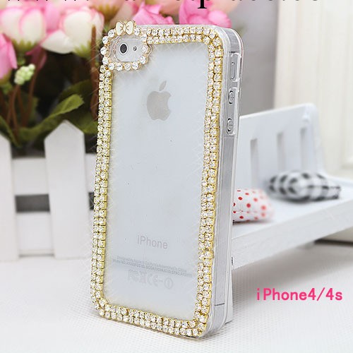 iphone5新款手機殼蘋果手機殼水鉆手機殼4s新款 蘋果5手機殼水鉆工廠,批發,進口,代購