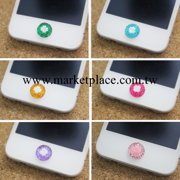iphone4/4s水晶按鍵貼 蘋果5 HOME按鍵貼 ipad 通用06工廠,批發,進口,代購