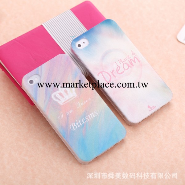 新款唯美iphone殼、iphone4s皮紋彩繪殼、蘋果5s荔枝紋手機套批發・進口・工廠・代買・代購