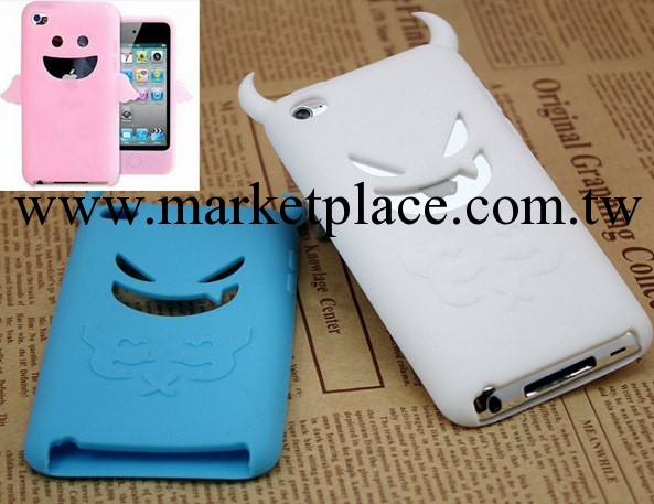 蘋果iPod touch 4代保護套 小天使矽膠套 魔鬼可愛小惡魔卡通軟殼工廠,批發,進口,代購