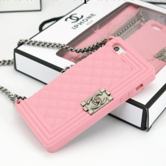 蘋果4帶鏈子手提包手機殼iPhone5/5S手機殼矽膠保護套工廠,批發,進口,代購