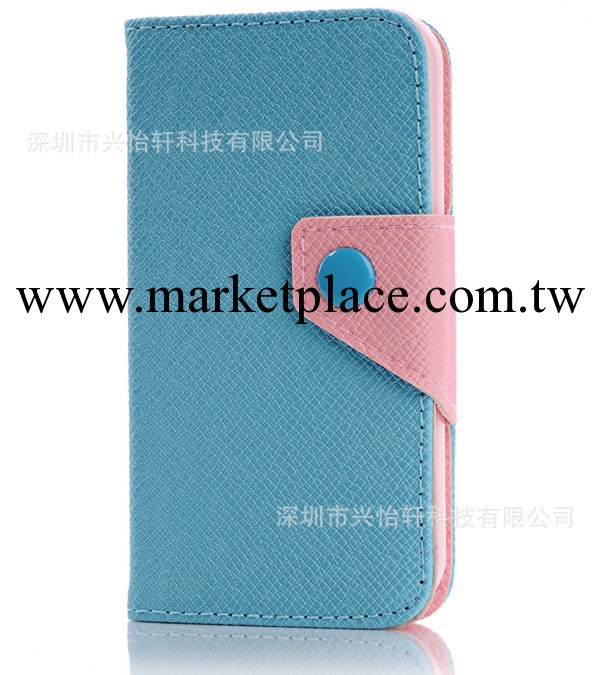 iphone5/5S韓版撞色手機皮套 蘋果Iphone 5G左右開撞色手機保護套工廠,批發,進口,代購