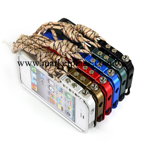 新款 蘋果4手機殼 機械手臂金屬邊框 iPhone4手機套 金屬殼批發・進口・工廠・代買・代購