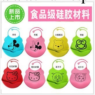嬰兒用品 矽膠口水兜 立體造型矽膠飯兜 超軟防水圍嘴工廠,批發,進口,代購