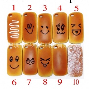 潮款 蘋果iPhone5 創意仿真面包手機套 保護殼 超柔軟可愛 多款工廠,批發,進口,代購