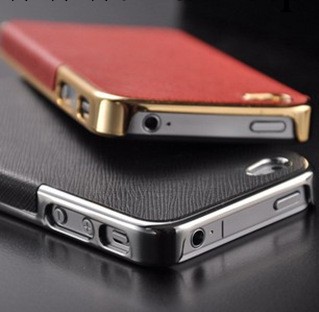 簡約商務iphone5十字紋貼皮手機殼 手機保護套蘋果4手機外殼批發批發・進口・工廠・代買・代購