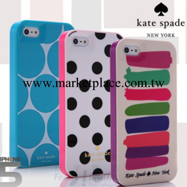 Kate Spade iphone5波點三件套 波點iphone5S手機殼 蘋果5手機套工廠,批發,進口,代購