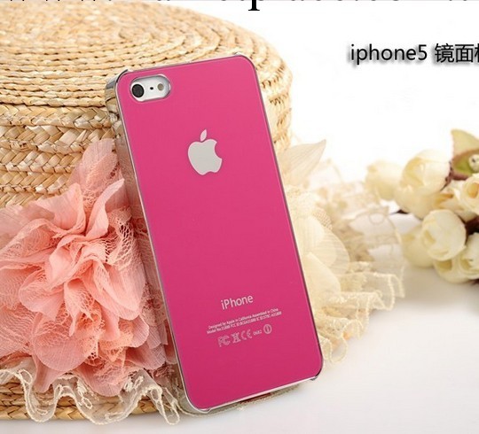 蘋果iphone5 手機殼保護套 單色 5代手機套 鏡面防刮玻璃外殼工廠,批發,進口,代購