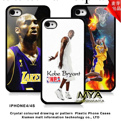 NBA球星Kobe科比iphone4 4s手機殼蘋果4手機保護套湖人隊手機殼工廠,批發,進口,代購