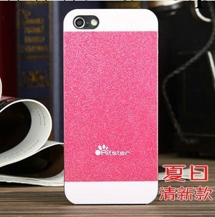 新款iphone4s閃粉殼 iphone5外殼 夏日清新 糖果蘋果4手機雙色殼工廠,批發,進口,代購