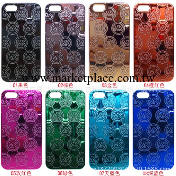 蘋果iphone5 5S Michael Kors手機殼 電鍍壓印MK字母保護套批發工廠,批發,進口,代購
