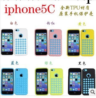 【夥拼】iphone5C原裝手機殼蘋果TPU磨砂保護套5C原裝外殼彩色殼工廠,批發,進口,代購