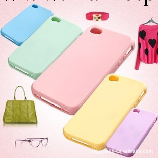 新款 iphone4手機殼 iPhone4s手機殼蘋果4白色手機套TPU矽膠外殼工廠,批發,進口,代購