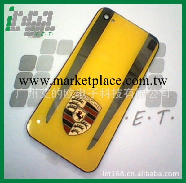 時尚新款設計iphone4車標保護殼保時捷後蓋蘋果4G工廠,批發,進口,代購