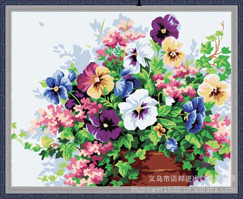 diy 數字油畫廠傢 批發  40x50cm    花團錦簇工廠,批發,進口,代購